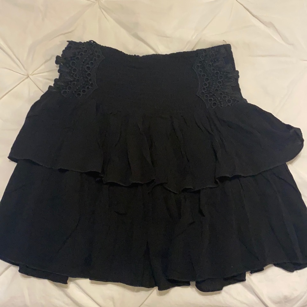 Forever 21 Black Ruffled Skirt